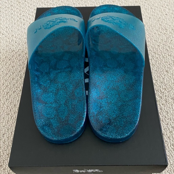 NEW Coach Waterproof Rubber Slides - Picture 3 of 10